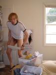 Getting Dressed by a mirror