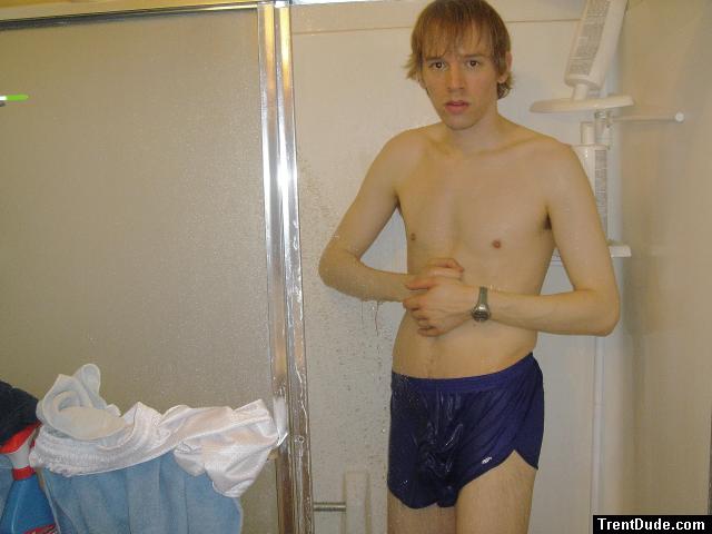 What's that shape under your wet shorts?