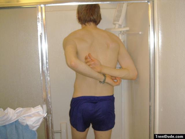 itching his back?