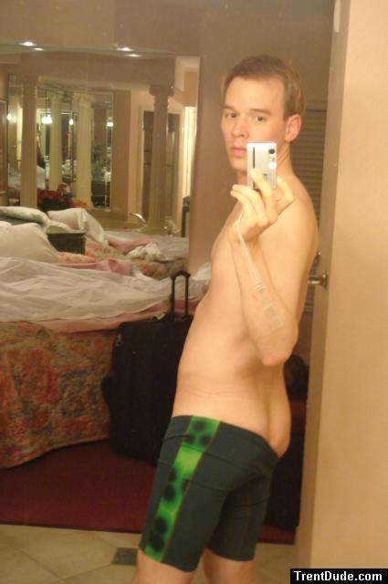 Butt in Nike swimwear