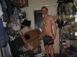 lowering boxers in a messy house