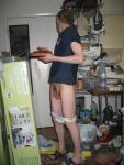 T-shirt and Getting dressed with a fruit tart