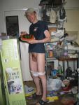 T-shirt and Getting dressed with a fruit tart