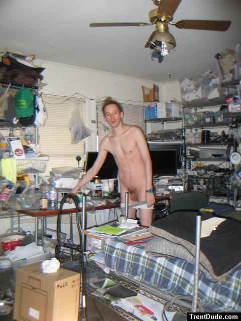 Standing with small penis