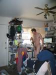 Standing nude