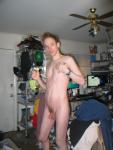 Standing nude (hair)