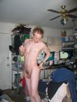 Standing nude