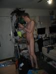 Standing nude
