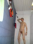 Hanging swim brief, swim locker room