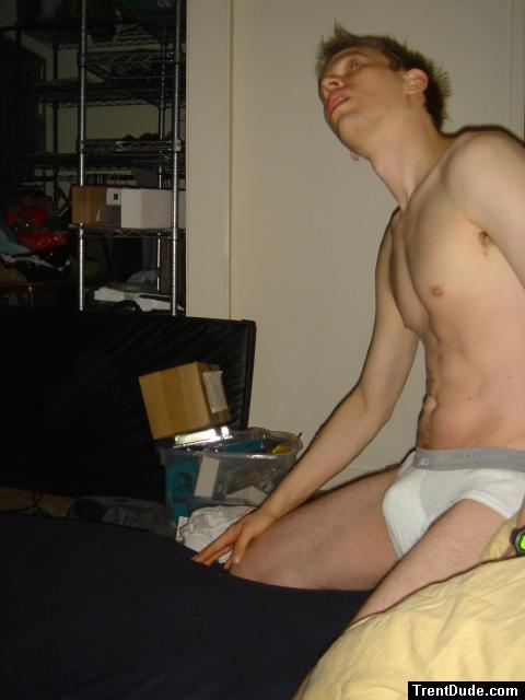 Jockey sport underwear with grey wasteband.