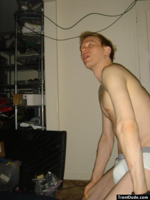 Jockey sport underwear with grey wasteband.