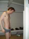 About to take a pee - Flashing a small penis
