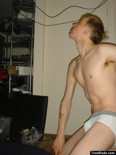 Jockey sport underwear with grey wasteband.