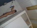 rinsing the swim brief