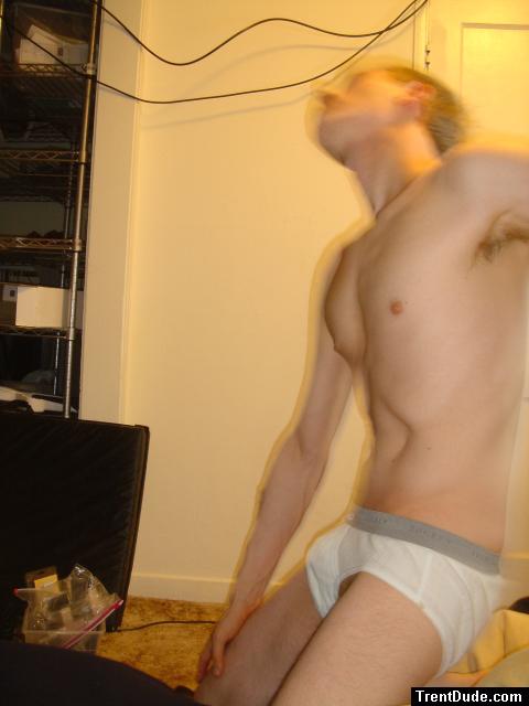 Jockey sport underwear with grey wasteband.