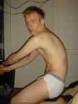 Jockey sport underwear with grey wasteband.