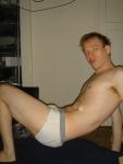 Jockey sport underwear with grey wasteband.