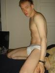 Jockey sport underwear with grey wasteband.