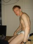 Jockey sport underwear with grey wasteband.