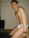 Jockey sport underwear with grey wasteband.