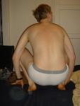 Jockey sport underwear with grey wasteband.