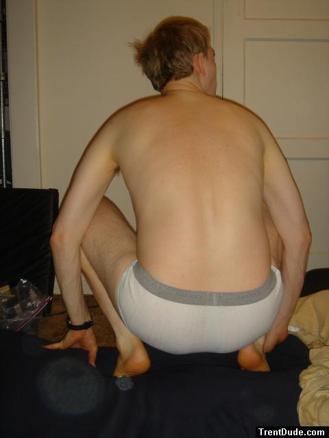 Jockey sport underwear with grey wasteband.