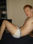 Jockey sport underwear with grey wasteband.