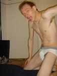 Jockey sport underwear with grey wasteband.