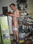 T-shirt and Getting dressed with a fruit tart