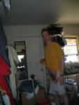Flashing penis in boxer briefs