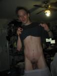 Flashing penis in boxer briefs