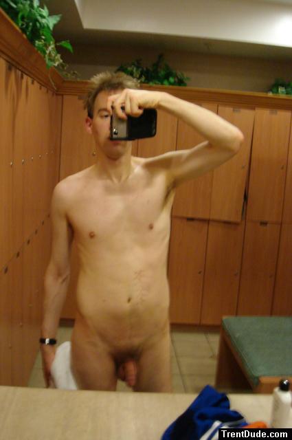 Small penis in a locker room