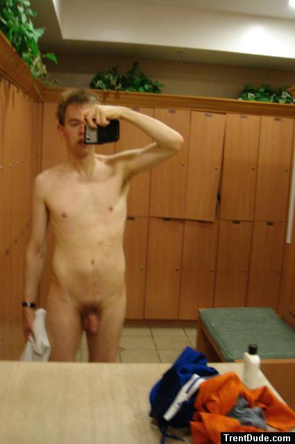 Small penis in a locker room