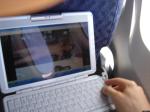 Enjoying his web site from 30,000 feet!