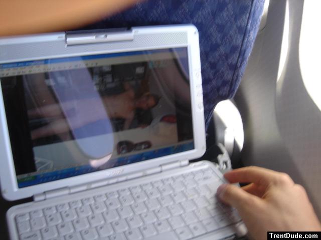 Enjoying his web site from 30,000 feet!