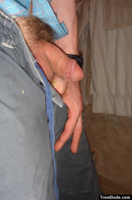 Flashing in a hotel bathroom