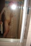 Nude near shower