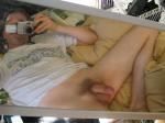 Nude in bed