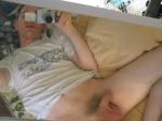 Nude in bed