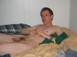 Nude in bed