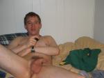 legs spread apart