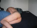Naked in bed - butt