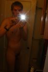 nude dude in the mirror