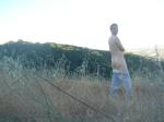 Butt in the mountains