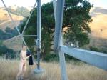 Naked outdoors  - hanging clothes - glasses