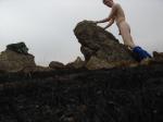 "cock on rocks" (looks like it hurts)