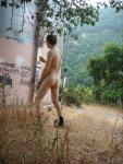 Outdoors - Brickyard -  Nude Butt - Whose wayne?