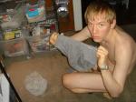 proud of his underwear