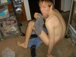smelling his underwear again?