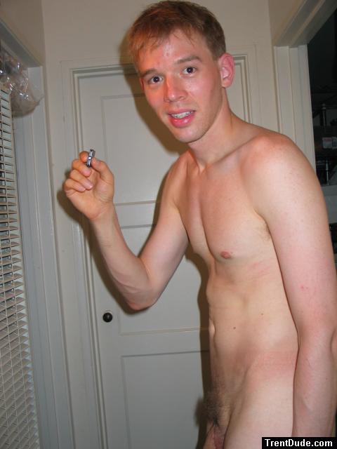 Nude in hallway